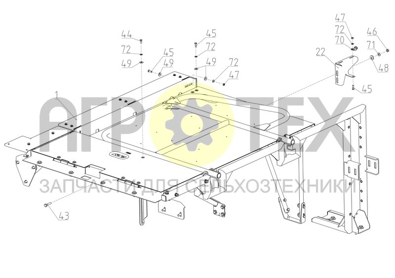 Чертеж Капоты (верхняя часть) (T500.56.58.000Ф)